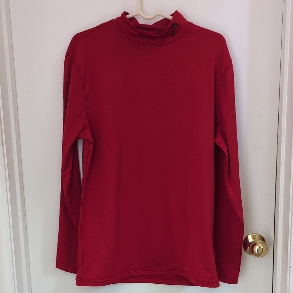 Head Brand Red Long Sleeve Rashguard Shirt